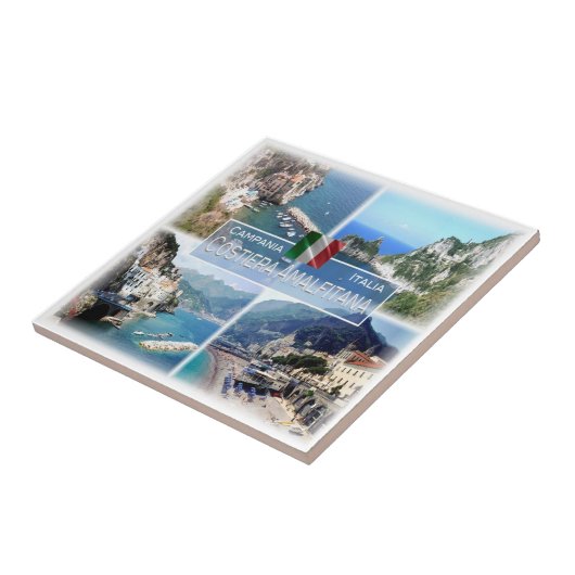 CMP025 AMALFI COAST, Campanië, Tegeltje (Zijkant)