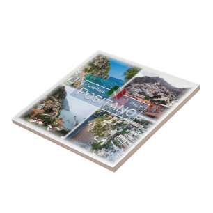 CMP028 POSITANO, Campania, Italië, Tegeltje