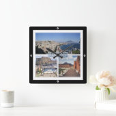 CMP030 NAPLES, MOUNT VESUVIUS, Italië, keramische  Vierkante Klok (Huis)