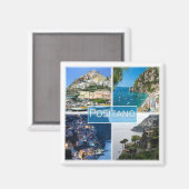 CMP033 POSITANO - AMALFI COAST - Italië - Fridge Magneet (Voorkant / Achterkant)