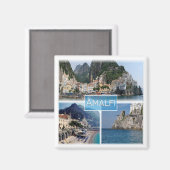 CMP034 AMALFI, Campanië, Italië, Koelkast Magneet (Voorkant / Achterkant)