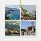 CMP035 NAPLES, Amalfi, Sorrento, Pompeii Keramisch Ornament (Achterkant)