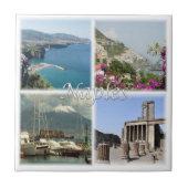 CMP035 NAPLES, Amalfi, Sorrento, Pompeii Tegeltje (Voorkant)