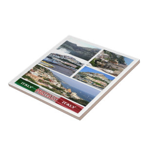 CMP037 POSITANO, Mozaïek, Campania, Tegeltje