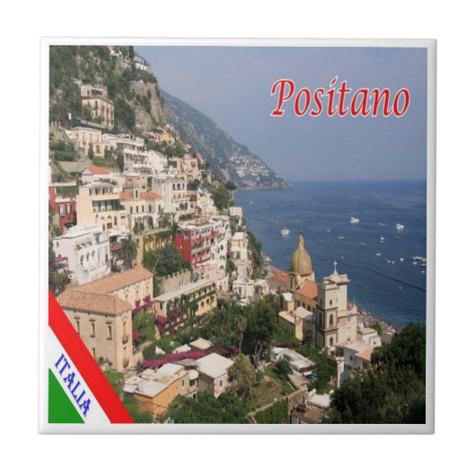 CMP039 POSITANO, AMALFI COAST, Italië, Tegeltje (Voorkant)