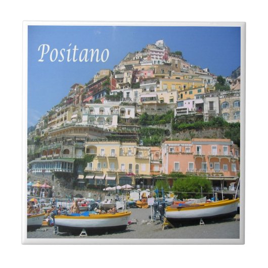 CMP041 POSITANO, AMALFI COAST, Italië, Tegeltje (Voorkant)