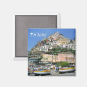 CMP041 POSITANO, AMALFI KUST, Italië, Koelkast Magneet (Voorkant / Achterkant)