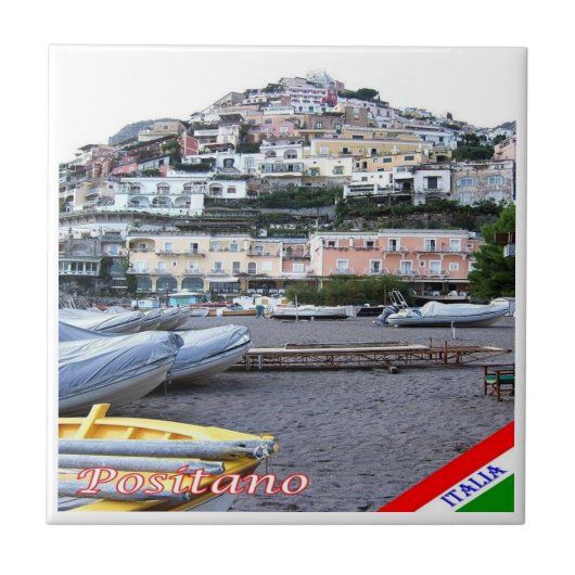 CMP044 POSITANO, AMALFI COAST, Italië, Tegeltje (Voorkant)
