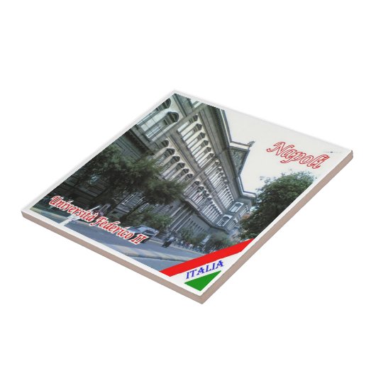 CMP048 NAPELS, Federico II Universiteit, Tegeltje (Zijkant)