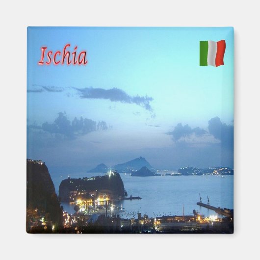 CMP056 ISCHIA, Campania, Italië, Koelkast Magneet (Voorkant)