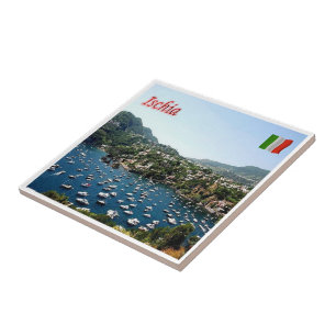 CMP062 ISCHIA, Haven, Campania, Italië, Tegeltje