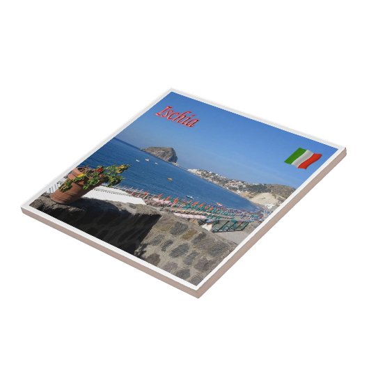 CMP063 ISCHIA, Campania, Italië, Tegeltje (Zijkant)
