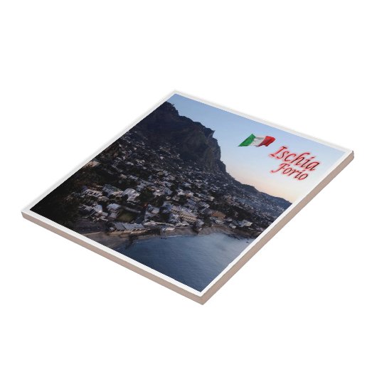 CMP077 ISCHIA, Forio, Campania, Italië, Tegeltje (Zijkant)