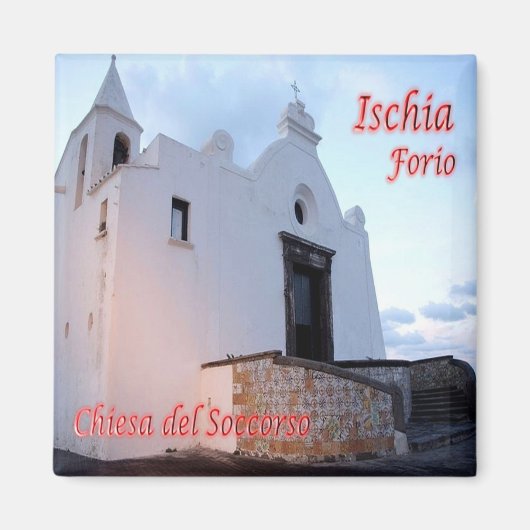 CMP080 ISCHIA, Forio, Campania, Italië, Koelkast Magneet (Voorkant)