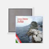 CMP084 ISCHIA, LACCO AMENO, Koelkast Magneet (Voorkant / Achterkant)