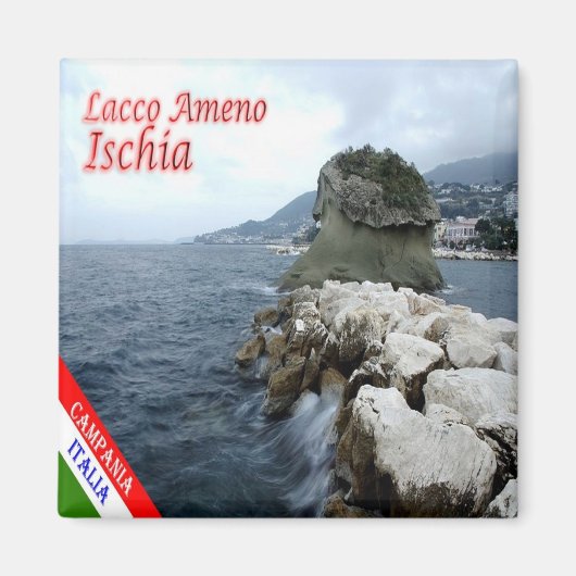 CMP084 ISCHIA, LACCO AMENO, Koelkast Magneet (Voorkant)