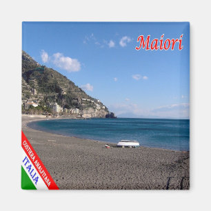 CMP108 AMALFI COAST MAIORI Beach, Italië, Koelkast Magneet
