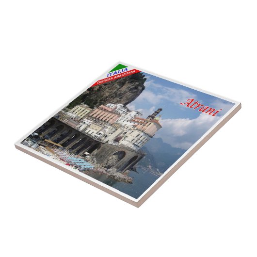 CMP113 AMALFI COAST, ATRANI, Italië, Tegeltje (Zijkant)