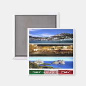 CMP114 CAPRI - Mozaïek - Italië - Fridge Magneet (Voorkant / Achterkant)