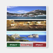 CMP114 CAPRI - Mozaïek - Italië - Fridge Magneet (Voorkant)