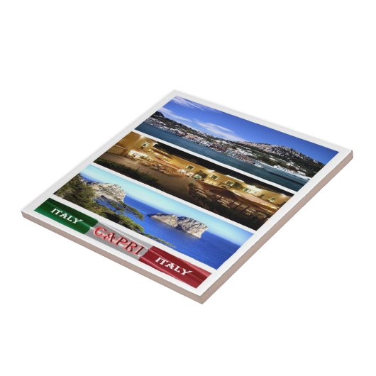 CMP114 CAPRI, Mozaïek, Italië, Tegeltje (Zijkant)