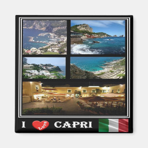 CMP116 CAPRI I Love - Campania - Italy - Fridge Magneet