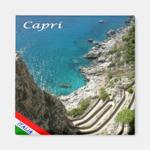 CMP117 CAPRI, Weg van het Zee, Italië, Koelkast Magneet