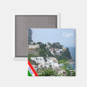 CMP118 CAPRI, Campania, Italië, Koelkast Magneet (Voorkant / Achterkant)