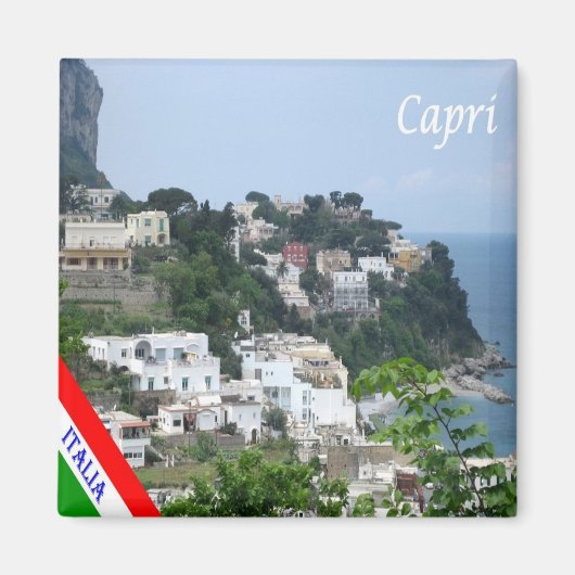 CMP118 CAPRI, Campania, Italië, Koelkast Magneet (Voorkant)