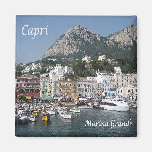 CMP121 CAPRI, Marina Grande Port, Koelkast Magneet (Voorkant)