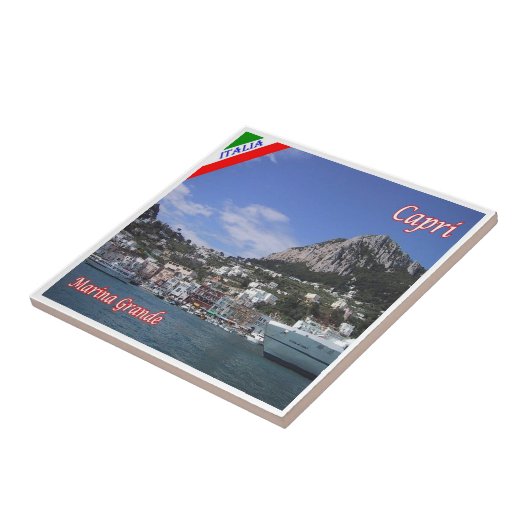CMP123 CAPRI, Marina Grande, Italië, Tegeltje (Zijkant)