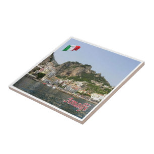 CMP137 AMALFI, Panorama, Italië, Tegeltje