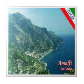 CMP138 AMALFI, De Kust, Italië, Tegeltje (Voorkant)