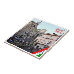 CMP141 AMALFI, Duomo Square, Italië, Tegeltje