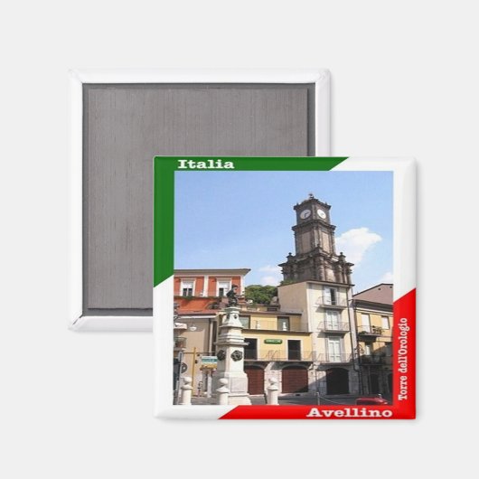 CMP144 AVELLINO, Italië, Koelkast Magneet (Voorkant / Achterkant)