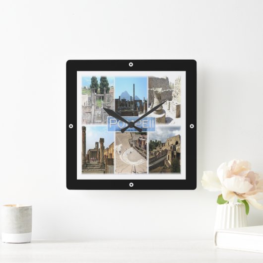 CMP155 POMPEII de ruïnes Pompei Campania Vierkante Klok (Huis)