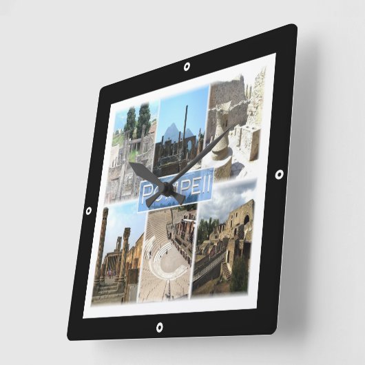 CMP155 POMPEII de ruïnes Pompei Campania Vierkante Klok (Hoek)