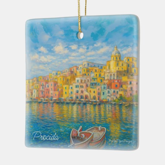 CMPa01 PROCIDA, MARINA GRANDE, Keramisch Ornament (Links)
