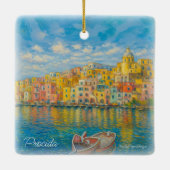 CMPa01 PROCIDA, MARINA GRANDE, Keramisch Ornament (Achterkant)