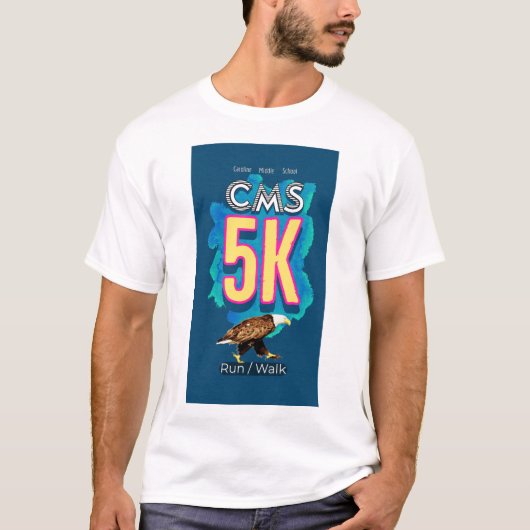 CMS 5K Run/Walk Event Shirt (Voorkant)