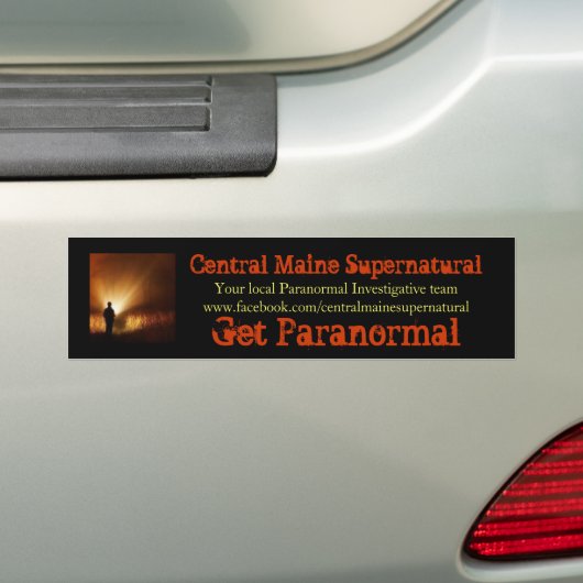 CMS Black bumper sticker (Op auto)