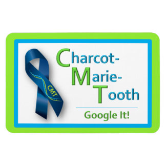 CMT Awareness Magnet (lime groen) Magneet