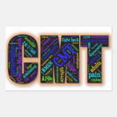 CMT Awareness Sticker (Word Cloud) (Voorkant)