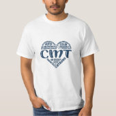 CMT-gecertificeerde medische technicus T-shirt (Voorkant)
