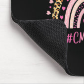 CMT Nurse Leopard Print Boho Rainbow Nurse's Week Muismat (Hoek)