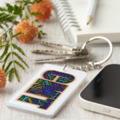 CMT-Sleutelhanger voor bewustzijn (Word Cloud) Sleutelhanger (Voorkant Rechts)