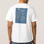 CMT-t-shirt waarschuwing Ik heb een chronische aan T-shirt (Achterkant)