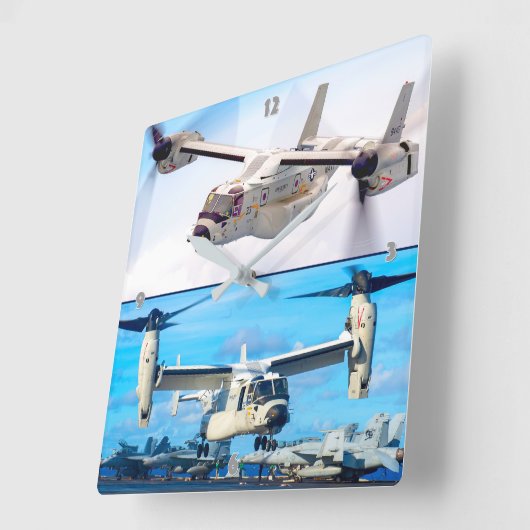 CMV-22B OSPREY VIERKANTE KLOK (Hoek)