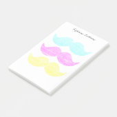CMY Kleur Snor Baard Print Patroon Post-it® Notes (Schuin)