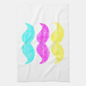 CMY Kleur Snor Baard Print Patroon Theedoek (Verticaal)